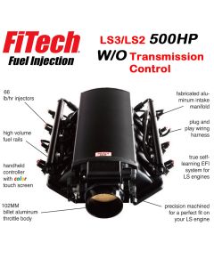 Ultimate LS Fuel Injection Kit for LS3/L92 - 500HP w/o Trans. Control | FiTech - 70011