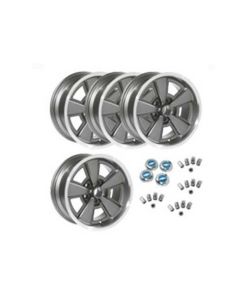 1968-1972 Chevelle - 17 X 8 One Piece Aluminum 5 Spoke Wheel Kit