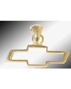 Chevy Bowtie Open Pendant -14K