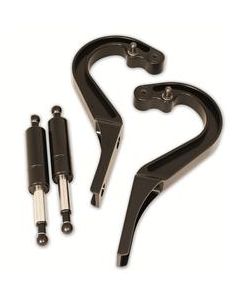 1964-1965 Chevelle Trunk Hinges,Billet Aluminum, Matte Black