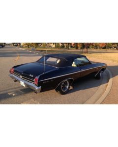 1968-1972  Chevelle Black ConvertibleTop/ Rear Window