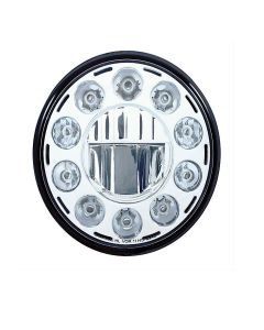 11 High Power LED 7" Crystal Headlight - Chrome