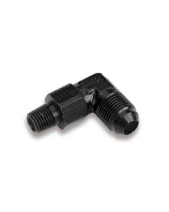 Earls Black 90 DEG -6 Male-1/4" NPT Swivel