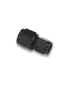 Earls Black 8AN To 6AN Straight Female Swivel Union
