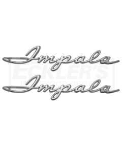 Full Size Chevy Rear Quarter Panel Scripts, Impala, 1962