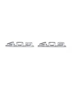 Full Size Chevy Fender Emblems, Front, 409ci, 1962-1963
