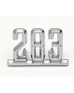 Full Size Chevy Front Fender Emblem, 283ci, 1965-1967
