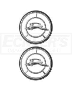 Full Size Chevy Front Fender Emblems, Impala, 1965-1966