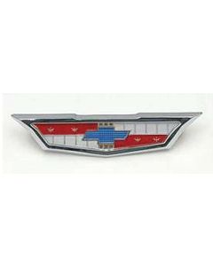 Full Size Chevy Trunk Emblem Assembly, 6-Cylinder, 1961
