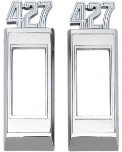Full Size Chevy Marker Light Bezels, Front, 427ci, 1969