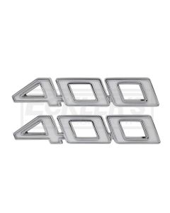 Full Size Chevy Fender Emblems, Front, 400ci, 1970-1972