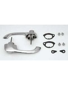 Full Size Chevy Outside Door Handles, Front, 4-Door, 1960