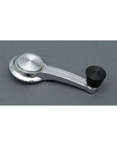 Full Size Chevy Window Handle, With Black Knob, Biscayne, 1965-1966