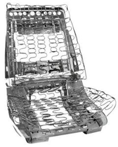 Full Size Chevy Seat Frame Assembly, Left, 1966-1968