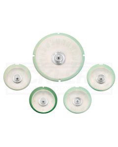 Full Size Chevy Instrument Lens Set, With Westclox Clock, 1959-1960