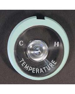 Full Size Chevy Temperature Gauge Lens, 1959-1960