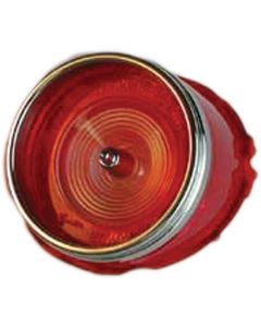 Full Size Chevy Back-Up Light Lens, With Trim Ring, Impala,1965