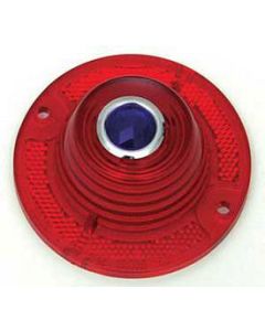 Full Size Chevy Taillight Lens, Blue Dot, 1962