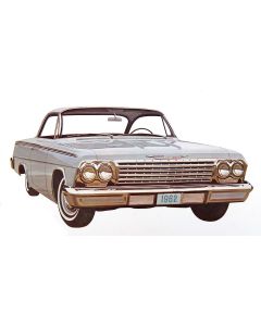 Full Size Chevy Dash Pad Set, Black, 1961-1962