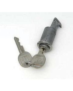 Full Size Chevy Glove Box Lock, With Late Style Keys, 1965-1966