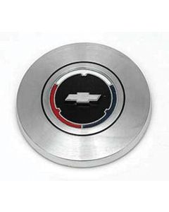 Full Size Chevy Horn Ring Emblem, With Wood Wheel, Impala, 1966