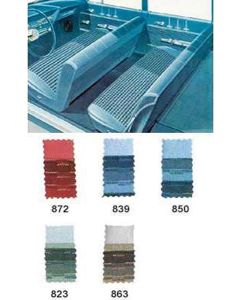 Full Size Chevy Seat Cover Set, 6-Passenger, Bel Air Wagon,1962