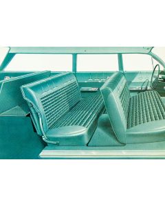 Full Size Chevy Seat Cover Set, 9-Passenger, Bel Air Wagon,1962