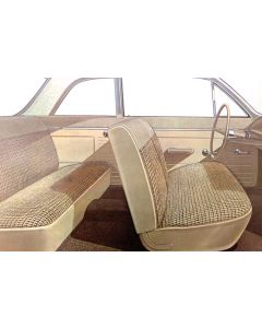 Full Size Chevy Seat Cover Set, 2-Door Sedan, Biscayne, 1963