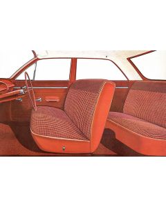 Full Size Chevy Seat Cover Set, 4-Door Sedan, Biscayne, 1963