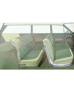 Full Size Chevy Seat Cover Set, 6-Passenger, Impala Wagon, 1963