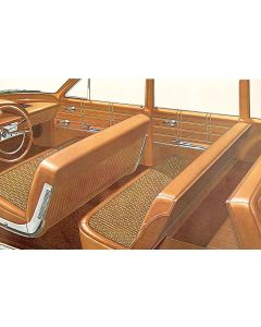 Full Size Chevy Seat Cover Set, 9-Passenger, Impala Wagon, 1963
