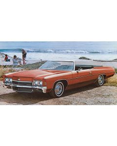 Full Size Chevy Seat Cover Set, Split Bench Vinyl, Convertible, Impala, 1971-1972