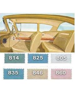 Full Size Chevy Preassembled Interior Door Panel & Quarter Trim Panel Set, 2-Door Sedan, Bel Air, 1958