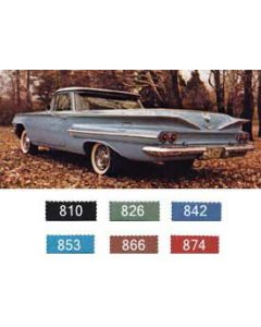 Full Size Chevy Preassembled Door Panels, El Camino, ImpalaStyle, 1960
