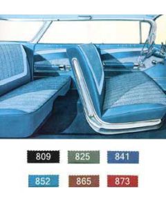 Full Size Chevy Preassembled Door Panel & Quarter Trim Panel Interior Kit Service, 4-Door Hardtop, Impala, 1960