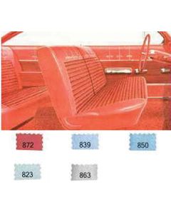 Full Size Chevy Preassembled Door Panel & Quarter Trim Panel Interior Kit Service, 2-Door Hardtop, Bel Air, 1962