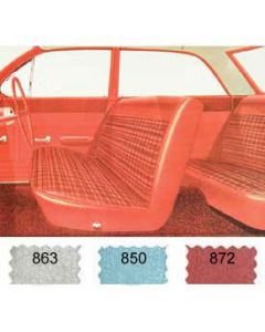 Full Size Chevy Preassembled Door Panel & Quarter Trim Panel Interior Kit Service, 4-Door Sedan, Biscayne, 1962