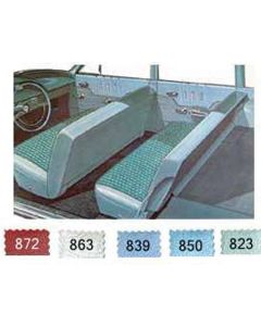 Full Size Chevy Preassembled Door Panel Interior Kit Service, 4-Door Wagon, Bel Air, 1963