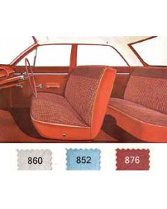 Full Size Chevy Preassembled Door Panel & Quarter Trim Panel Interior Kit Service, 4-Door Sedan, Biscayne, 1963