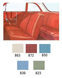 Full Size Chevy Preassembled Door Panel & Quarter Trim Panel Interior Kit Service, 2-Door Sedan, Bel Air, 1964