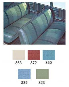 Full Size Chevy Preassembled Door Panel Interior Kit Service, 4-Door Wagon, Bel Air, 1964
