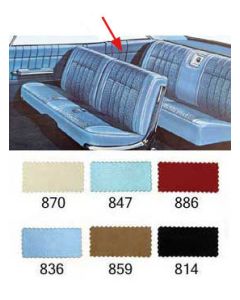 Full Size Chevy Preassembled Rear Quarter Trim Panels, Impala 2-Door Hardtop, 1965