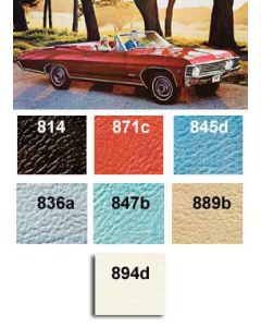 Full Size Chevy Preassembled Rear Quarter Trim Panels, Impala & Impala SS, Convertible, 1967