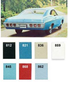 Full Size Chevy Preassembled Door Panels, Impala SS Convertible & Hardtop, 1968