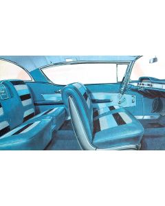 Full Size Chevy Seat Cover Set, 2-Door Hardtop, Impala, 1958