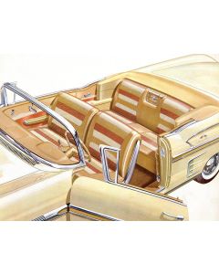 Full Size Chevy Seat Cover Set, Impala Convertible, 1958