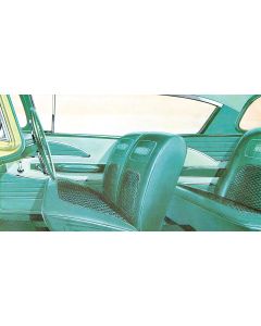 Full Size Chevy Seat Cover Set, 2-Door Hardtop, Bel Air, 1958