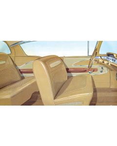 Full Size Chevy Seat Cover Set, 4-Door Hardtop, Bel Air, 1958