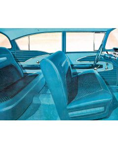 Full Size Chevy Seat Cover Set, 4-Door Sedan, Bel Air, 1958