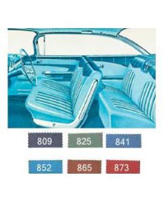 1959 Impala 2-Door H/T Preassembled Door Panel & Quarter Trim Panel Interior Service